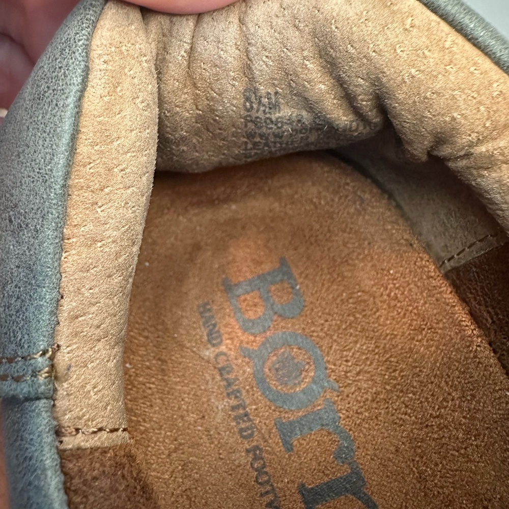 Women’s 8.5 Born Sur Charcoal Gray‎ Leather Sneakers - Picture 7 of 7